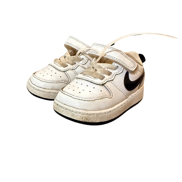 Nike Other - Nike Air Force Infant White and Black Sneakers Size 4